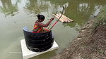 Arrow Fishing by Village women   Mouni Fishing wit