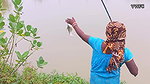 Awesome Fishing Video   Lady Hook fishing in Villa