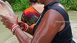 Best women Hand fishing in mud water   Village wom