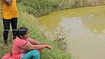 The most amazing village women net fishing video