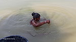 Traditional village women bare hand fishing   Amaz
