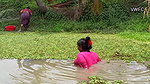 Unique fishing by village women   Mouni fishing