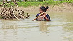 Village Women Amazing Hand Fishing in village pond