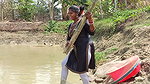 Village Women Amazing Hand Fishing in village pond