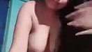 Sexy wife strips nude finguring hard