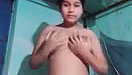 Sexy wife strips nude finguring hard