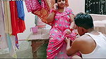 Desi Sexy Bhabhi fucked when talking with husband, Hindi audio