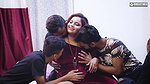 desi indian milf big boobs step mom enjoys hardcore gangbang sex party with her three step sons