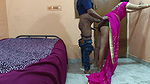 Sexy Sona Bhabhi Fucking with Hubby in Pink Saree