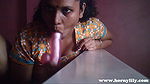 lily in shalwar suit sucking a dildo