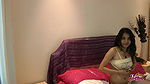 kavya in bed rubbing inserting dildo in pussy