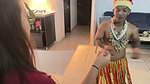 I Give My Hot Stepsister a Very Sexy Hawaiian Show, She Gets Horny and I End up Sticking My Nice Cock in Her Huge Ass