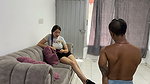 I Give the Wifi Key to My Rich Neighbor While She Finds Me in Towel My Neighbor Ends up Fucking