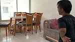 As an excuse to fuck my little stepbrother I pretend to get stuck so that he can put his huge cock in me and cum on me
