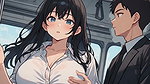 Anime Girl Seducing Man With Train