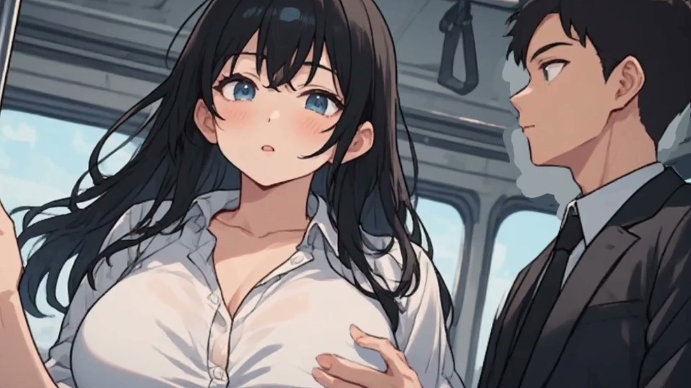 Anime Girl Seducing Man With Train