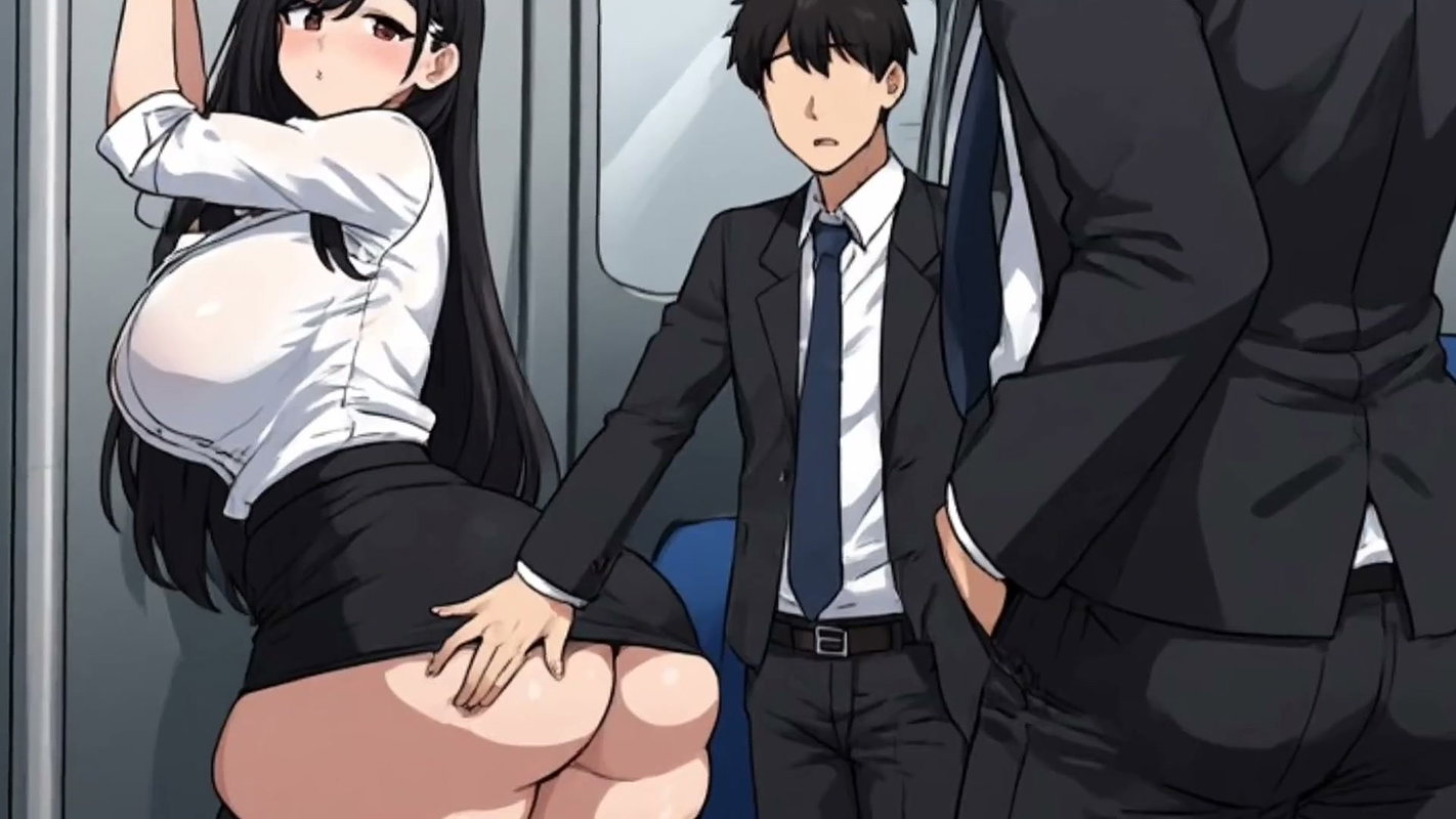 Anime Girl Seducing Man With Train