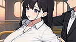 Anime Girl Seducing Man With Train