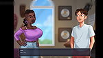Big Boobed MILF ebony Teacher surprised me!! She sucked my big dick in public and then we fucked!!