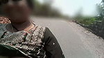 Bike Ride Boobs showing in public road and risk big natural boobs