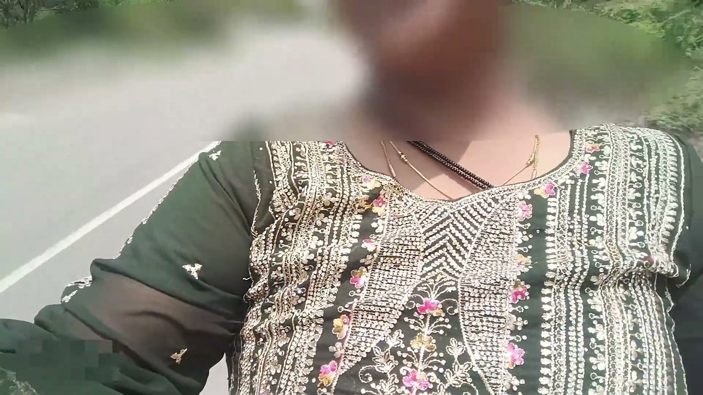 Bike Ride Boobs showing in public road and risk big natural boobs