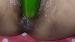 Desi hot housewife alone at home and take cucumber in pussy for setisfy himself