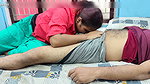 Girl kiss on boy lip and penis rub