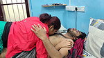 Girl suck boy chest and boy removing girl dress hot romance