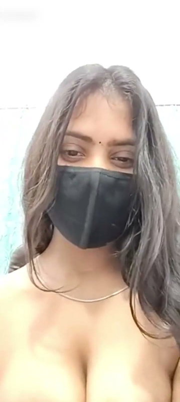 Girlfriend Shows And Presses Her Boobs On Video Call