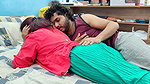 Hot ass kiss romance in palazza