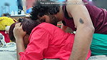 Hot ass kiss romance in palazza
