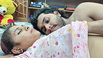 Hot couple lip lock with navel lick and boobs press