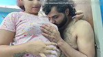 Hot kiss with boobs press