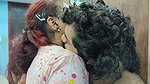Hot kiss with boobs press