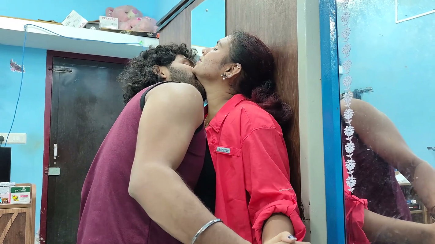 Hot lip lock in t shirt and shirt