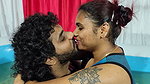 Hot pool romance lip lock with boobs suck