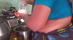 Indian Aunty cooking sex with boyfriend