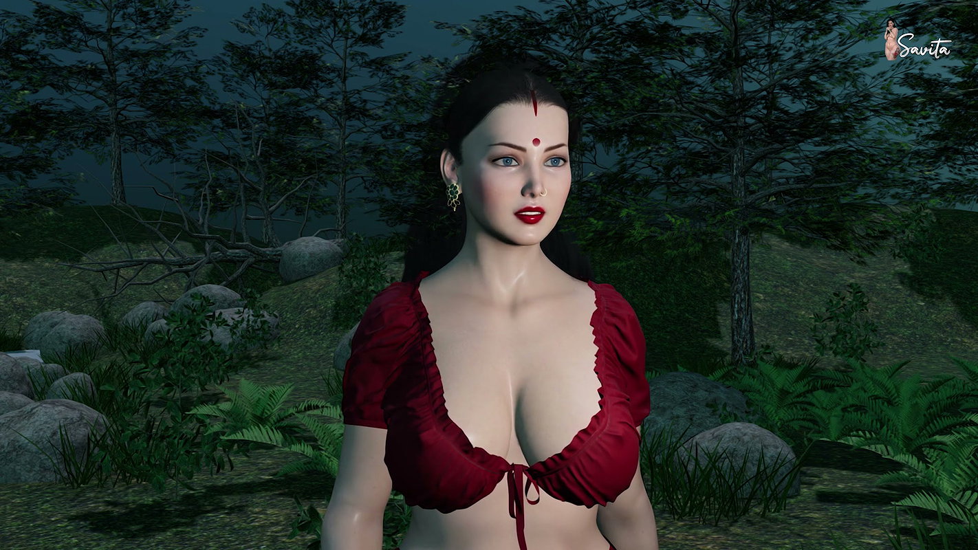 Indian Cheating Wife Savita Seduces Her Brother-in-law and Has Sex with Him in the Jungle. – Savita Bhabhi