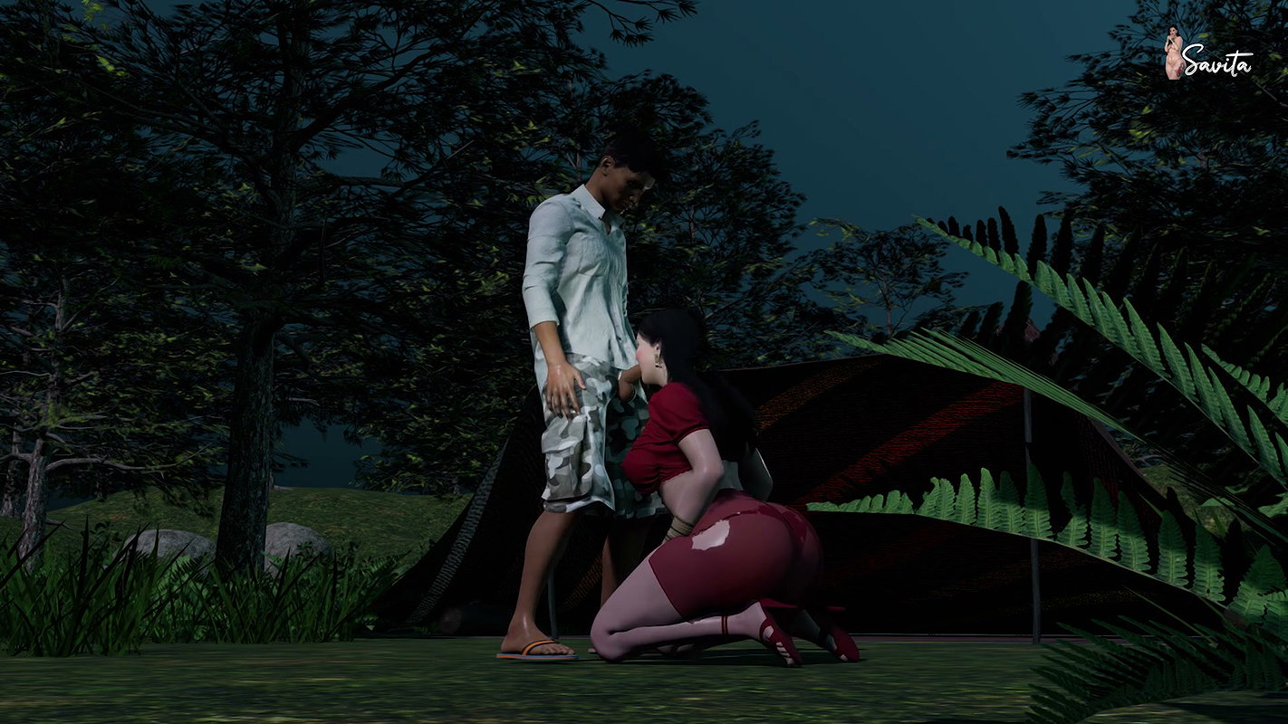 Indian Cheating Wife Savita Seduces Her Brother-in-law and Has Sex with Him in the Jungle. – Savita Bhabhi