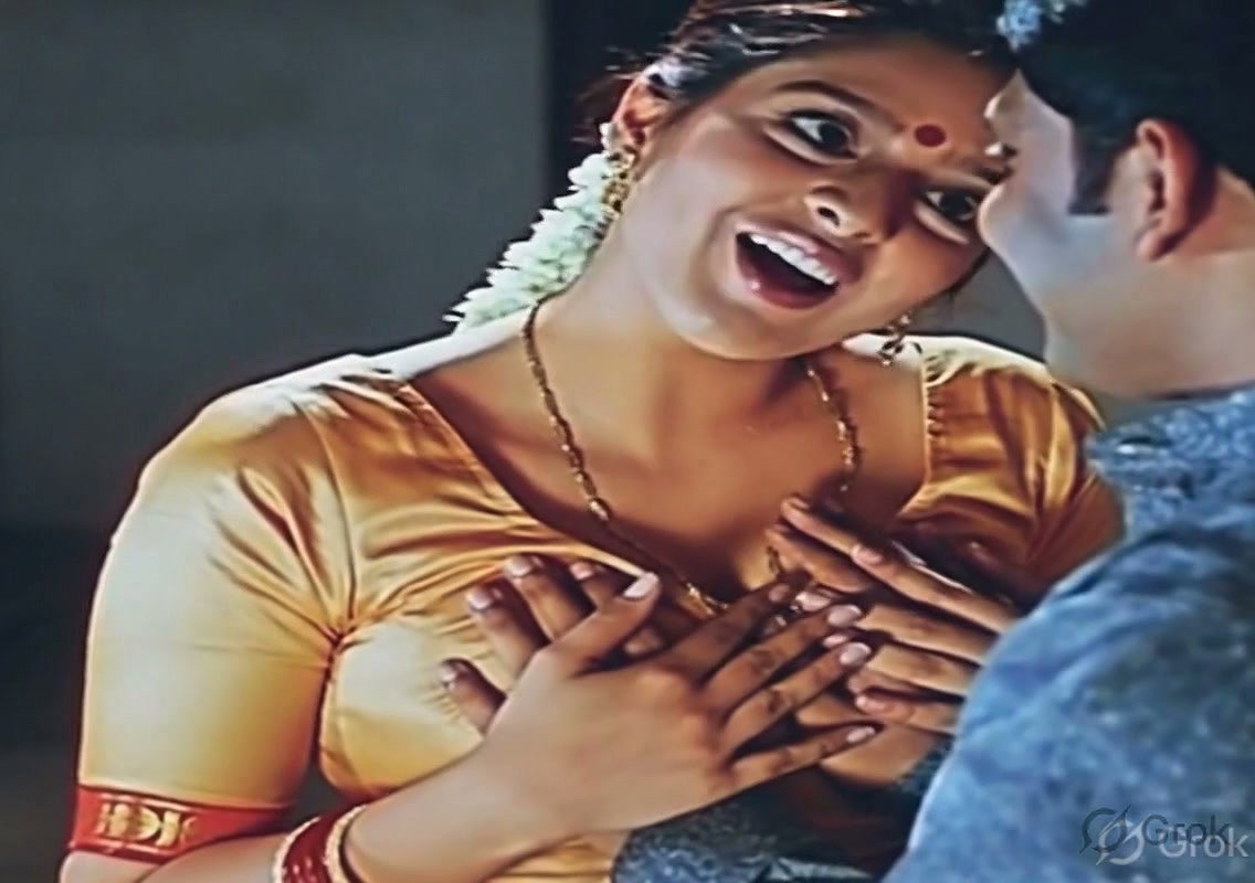 [6 CLIPS in same thread] Nagma guding boyfriend’s hands to her boobs VERY HOT (2)4