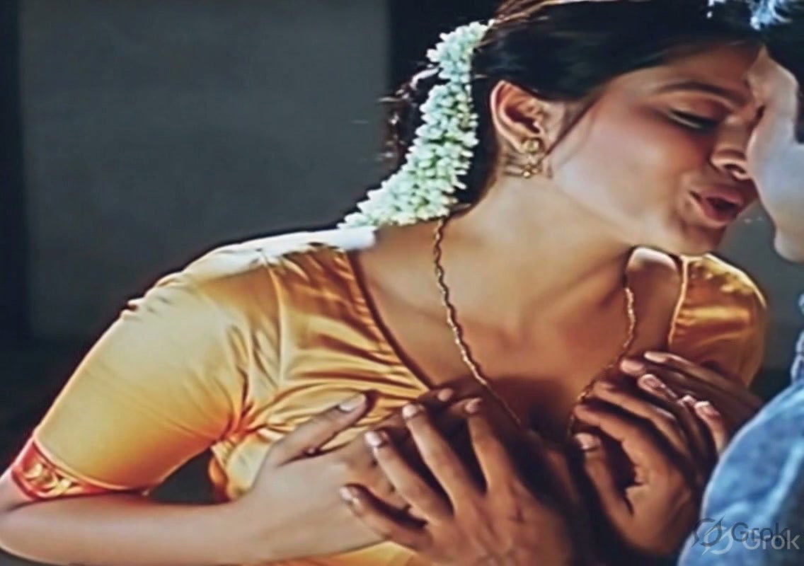 [6 CLIPS in same thread] Nagma guding boyfriend’s hands to her boobs VERY HOT (2)5