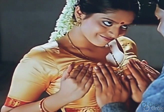 [6 CLIPS in same thread] Nagma guding boyfriend’s hands to her boobs VERY HOT (2)6