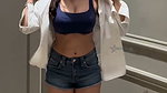 BADDIE DIVA AMEESHA PATEL CURVES TO FAP IN BRA TOP AND SHORT PANTS (2)2