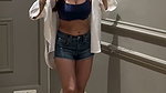 BADDIE DIVA AMEESHA PATEL CURVES TO FAP IN BRA TOP AND SHORT PANTS (2)2