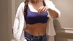 BADDIE DIVA AMEESHA PATEL CURVES TO FAP IN BRA TOP AND SHORT PANTS (2)8