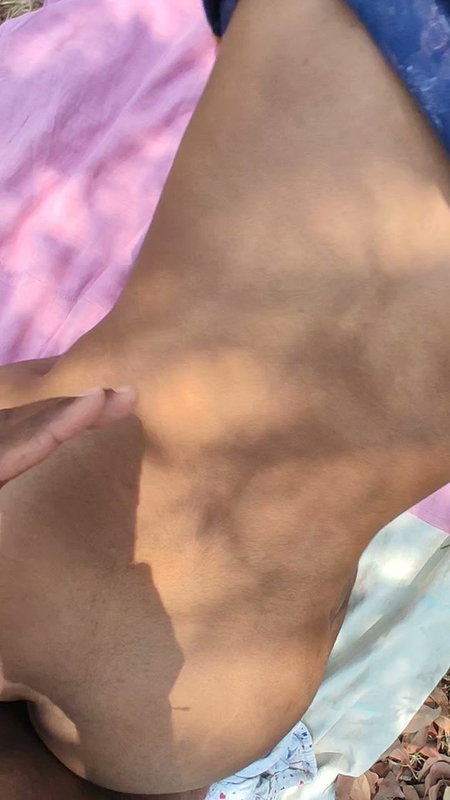 Beautiful Dusky Babe Getting Backshots In Jungle (2)2