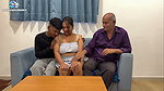 Big boob girl fucked by oldman and youngman threesome sex (2)2