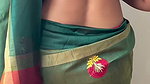 CORPORATE WORKING WIFE SEXY TEASE IN BRA BLOUSE AND SAREE FOR MANAGER (2)2