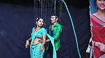 Cute girl boobs grabbed, pressed hard & felt in wet blouse & saree, navel grabbed (2)2