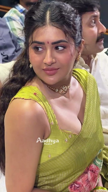 Cute girl in saree hot boobs show in blouse (2)2